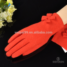 Simple style , butterfly decoration , women winter woolen gloves , kinitted wool , women accossories, woolen gloves