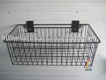 Slatwall basket for garage storage system