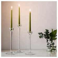 Clean Burning Tall Color Dripless Taper Candles