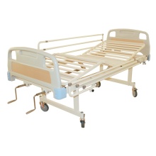 Comfortable 2 Cranks Manual Hospital Bed for Patient