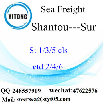 Shantou Port LCL Consolidation To Sur