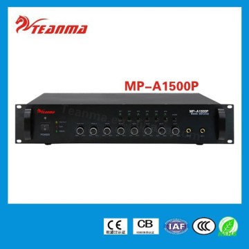 TEANMA amplifier audio MP A1500P mp3 mixing amplifier/mp3 player with 500w output power for sale