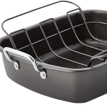 carbon steel roaster pan rack set restaurant chicken bbq grill roasting pan