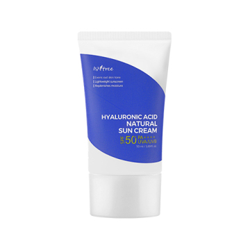 Wholesale Korean Sun Block Cream: Isntree Hyaluronic Acid Natural Sun Cream for Face - 50ml, SPF50+ PA++++