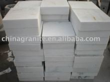 white marble paving stone