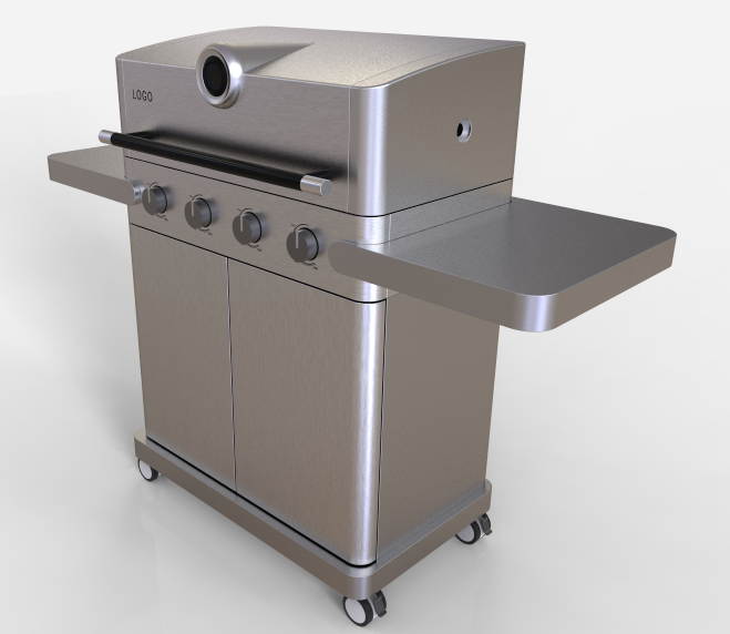 Muundo mpya 3 Burner Gesi Grill BBQ