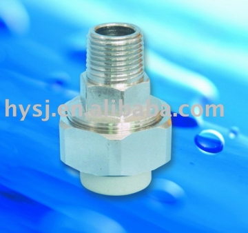 ppr male thread coupling, ppr brass fitting, ppr tube fitting, brass fitting