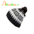 Acryl aangepaste Sport Beanie muts met Pompom