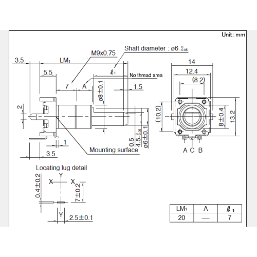 Ec12 series Incremental encoder