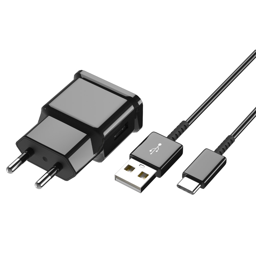 شاحن الجدار 15W مع كابل شاحن نوع USB-C