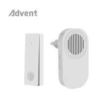 Kinetic Slim Wireless Doorbell Button With Compact Chime