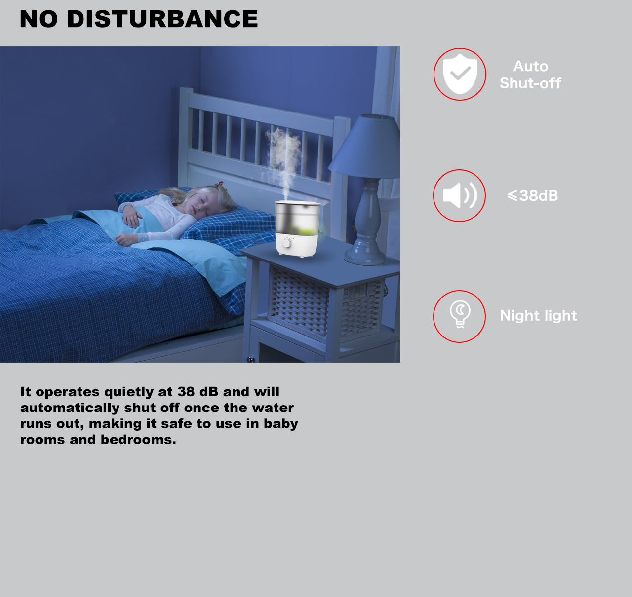 HTJ-2318A Humidifier low noisy night light HTJ-2318A Humidifier low noisy night light