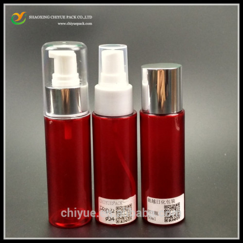 Cylinder Bottle Cosmetic Family Set PET Plastic Container