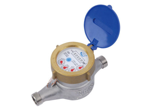 Stainless Steel Residential Water Meters Insertion Type , Vane Wheel Water Meter