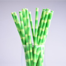 Green and white straws for sales