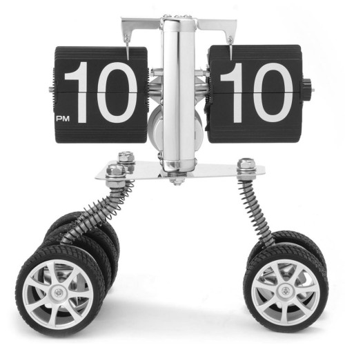 Funny Three Wheels Flip Clock