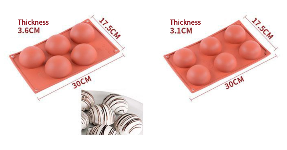 Half Spheres Silicone Baking Mold (2)