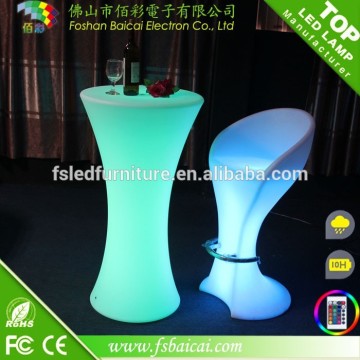 BAICAI Bar Table With Light, Light Up Bar Table, Led Llight Bar Table