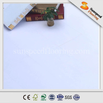 High quality white laminate floor glossy