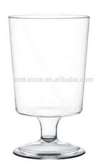 170ml food grade plastic goblet/plastic wine goblet/plastic goblet cups