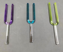 Q're crystal tuning fork three color set
