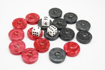 high quality custom backgammon chips with many size for choice