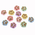 Hot Selling Mini Cute Bear Claw Print Shaped Resin Beads DIY Nail Decor Charms Phone Shell Handmade Decoration