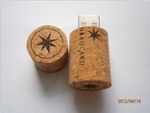Wood Wine Bottle USB Flash Drive, Bottle USB Pen Stick, Bottle USB