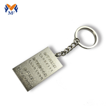 Personalized metal name keychains with customized logo