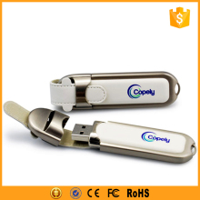 Hot item bulk 1gb usb flash drives leather material