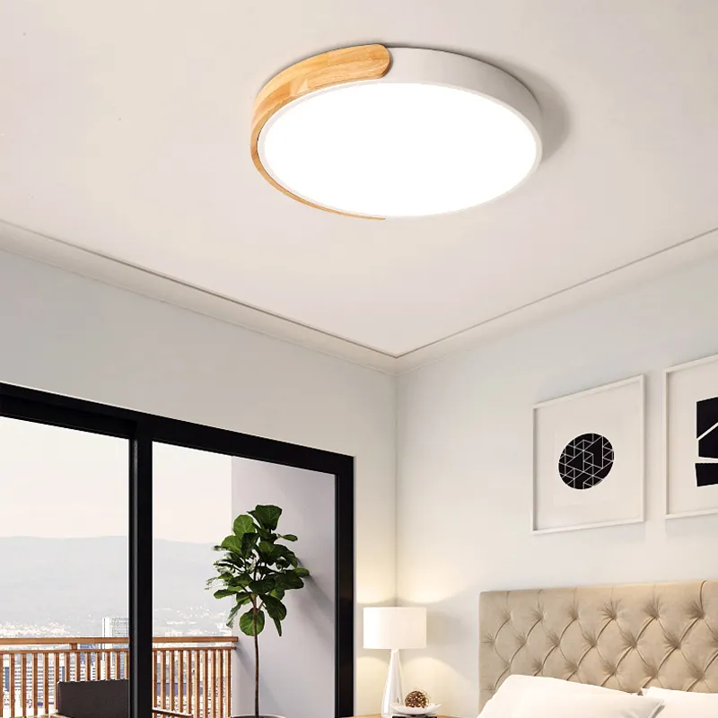 Modern Nordic Minimalist Round LED Ceiling Lamp for Home