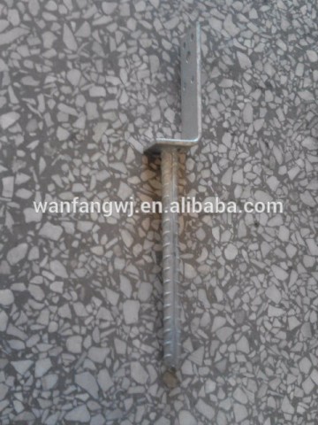 L Form Pole Anchor / Ground Anchor / HDG Pole Anchor