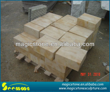 golden sandstone slab