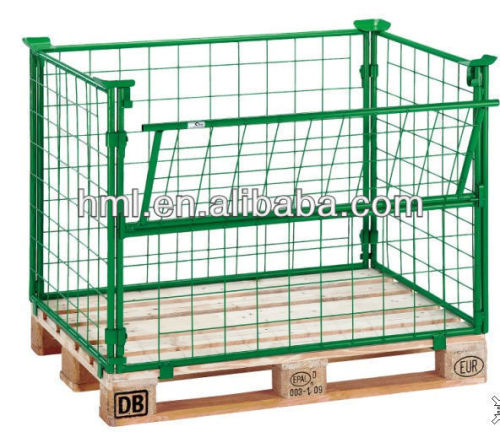 Euro cages pallet with wooden pallet