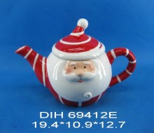 Santa-Shaped Ceramic Teapot