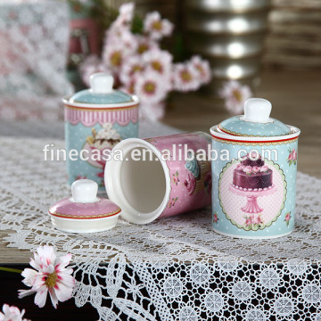 180CC Elegant New Bone China Ceramic Storage Container