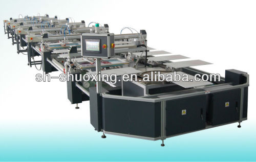 Automatic T-shirt screen printing machine, oval automatic textile screen printer