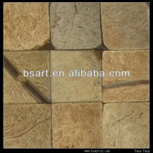 Double-sided decoration coconut shell mosaic tile