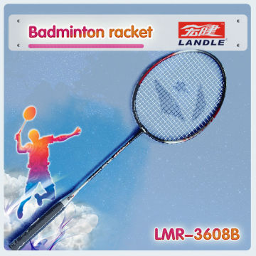 Wood handle and aluminum frame brand badminton rackets