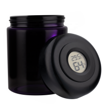 Premium Ultraviolet Glass Storage Container - Smell Proof & Odor Proof with Hygrometer