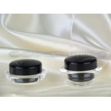 15g 30g Black Saucer Shape Cosmetic Container