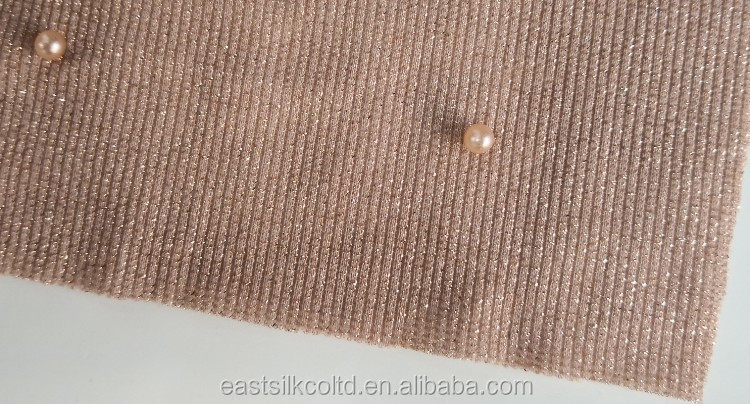 Different types custom personalized knitting pearl beaded fabric for evening dress