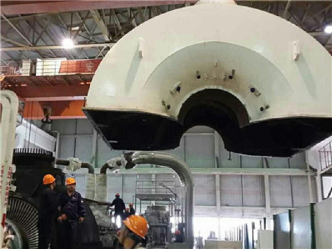 Steam Turbine Installation in Power Plant