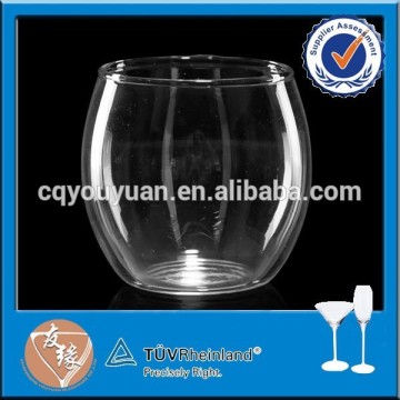 Hot sale pretty glass dinner candle holder for centerpiece