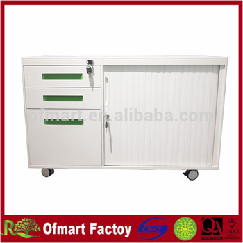 Tambour Door Cabinet Steel Furniture