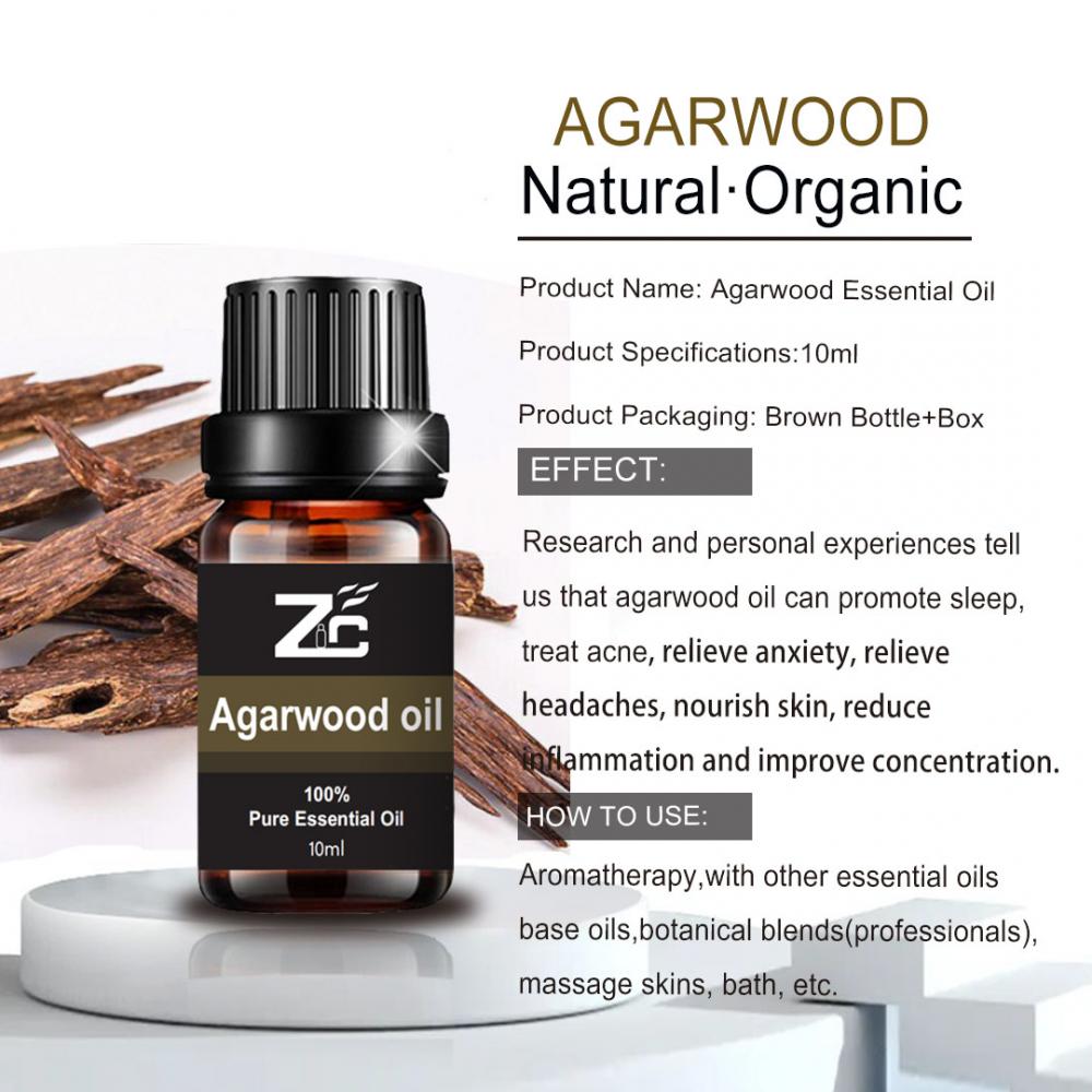 Agarwood Essential Oil 100% murni untuk sabun perawatan kulit pijat