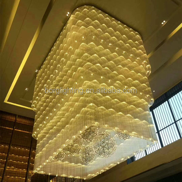 New Stylish Double Layer chandelier crystal beads chandelier led lights chandeliers pendent