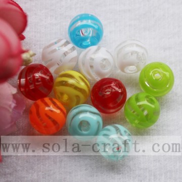 Beauty Clear Round Through Hole Acrylic Strip Beads