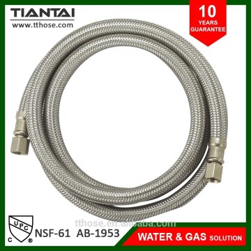 Flexible stainless steel braided icemaker hose