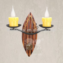 Wall mounted metal decorative candle wall sconce